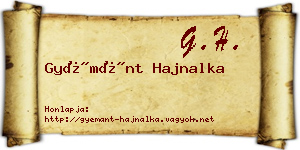 Gyémánt Hajnalka névjegykártya